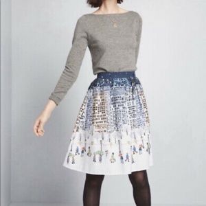 Snowy scene skirt from ModCloth